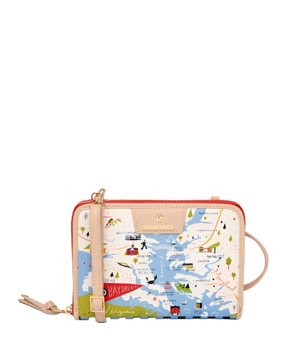 Spartina 449 Greetings From Bay Dreams All-In-One Phone Crossbody Handbag