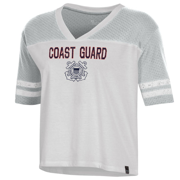 Coast Guard Under Armour Womens Meta Mesh Short Sleeve T-Shirt