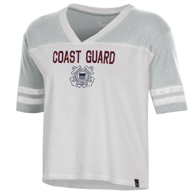 Coast Guard Under Armour Womens Meta Mesh Short Sleeve T-Shirt
