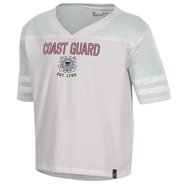 Coast Guard Under Armour Girls Meta Mesh Short Sleeve T-Shirt