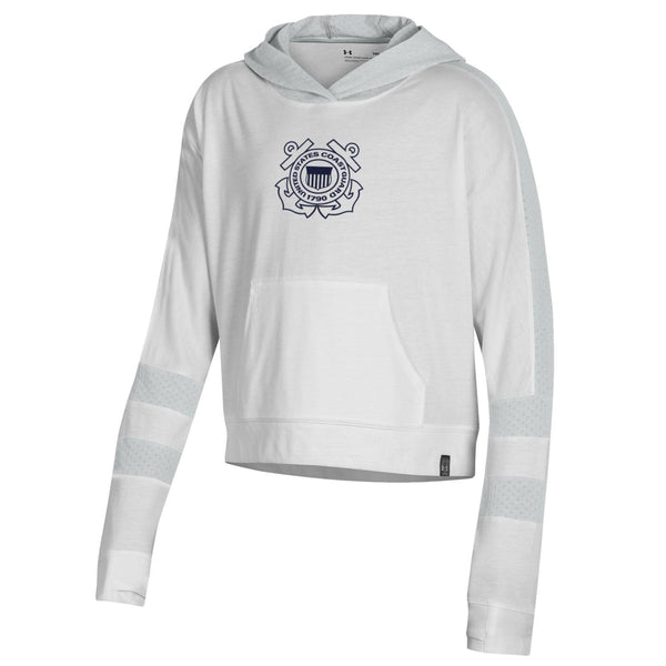 Coast Guard Under Armour Youth Girls Meta Mesh Hoodie