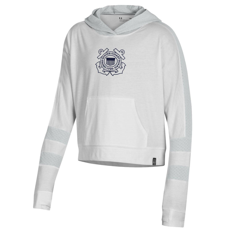 Coast Guard Under Armour Youth Girls Meta Mesh Hoodie