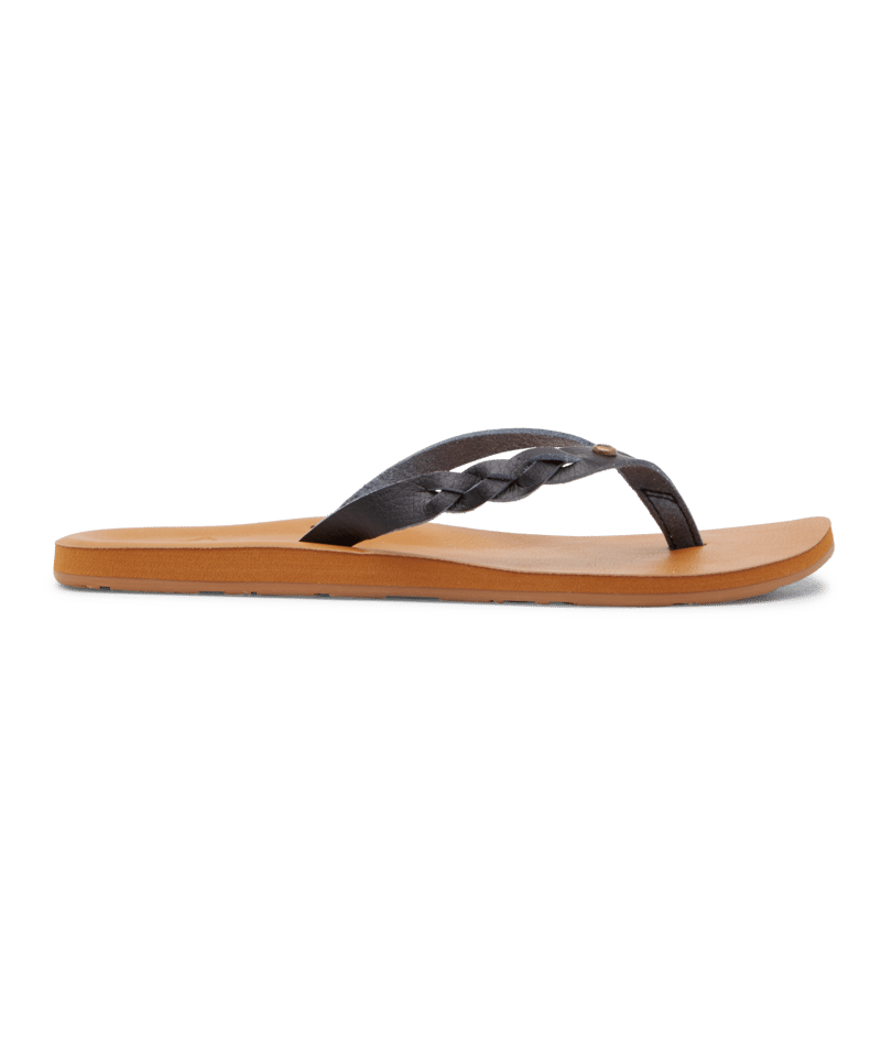 thumbnail image 2 of Roxy Women's Liza Flip Flop Sandals - Braided Faux Leather With Soft EVA Footbed 2 of 14