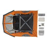 Core 6P Straight Wall Cabin Tent w/ Screen Room