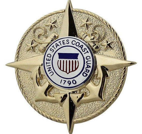 Vanguard Coast Guard Badge: Commandant Staff - Regulation Size