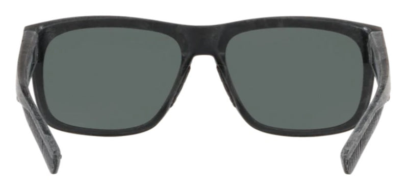 Costa Del Mar Mens Baffin Net Gray with Gray Rubber Frame - Gray Mirror 580 Glass Lens - Polarized Sunglasses