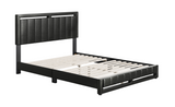 Boyd Bethel 14 Slat Faux Leather Platform Bed - Twin