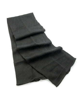 DLA Dark Black Wool Scarf