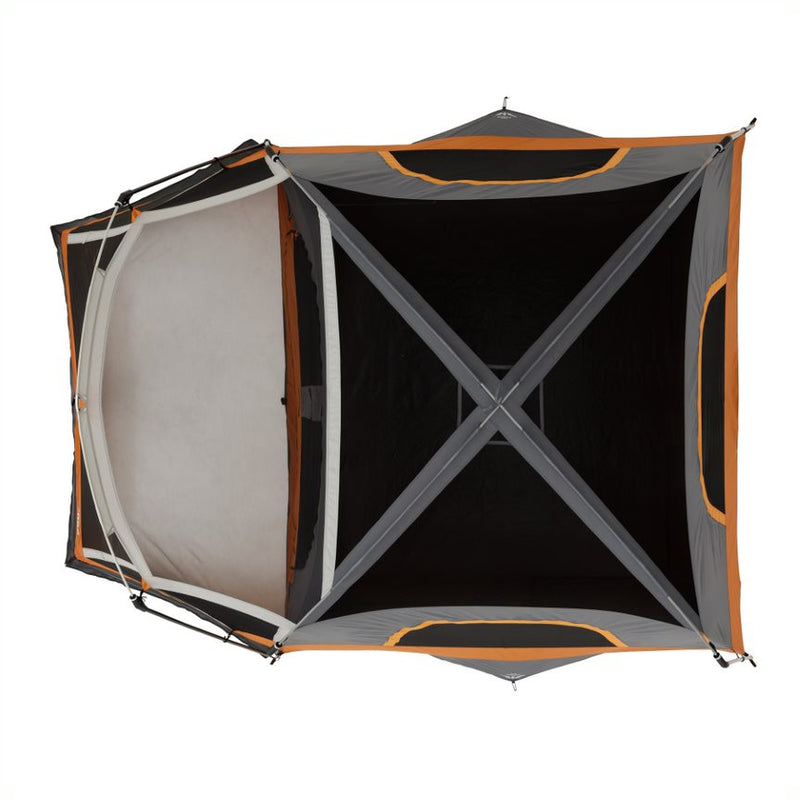 Core 6P Straight Wall Cabin Tent w/ Screen Room