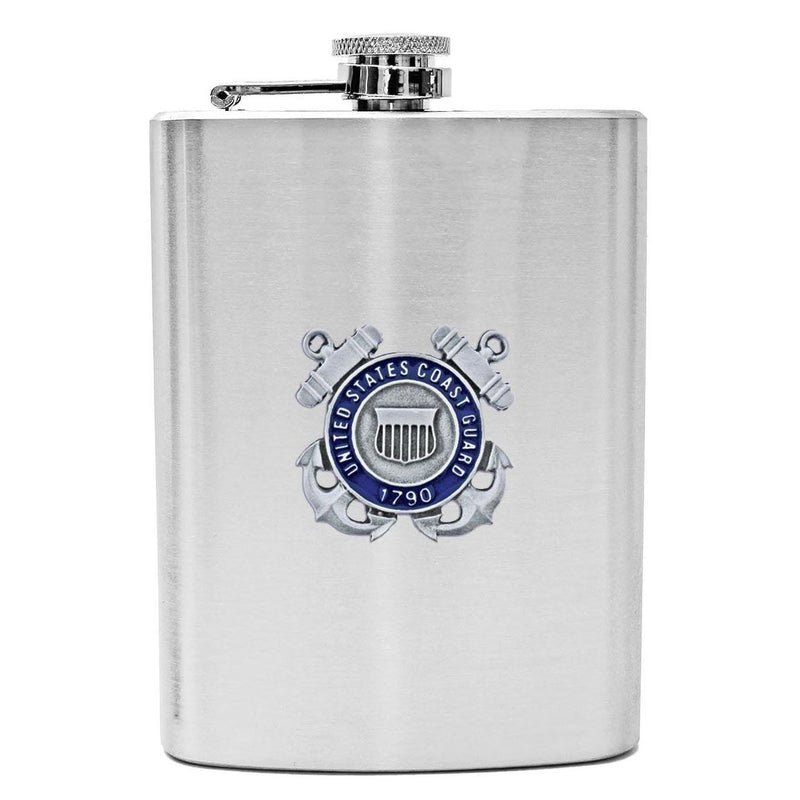 Coast Guard Sparta Pewter Pocket Canteen with Anchor