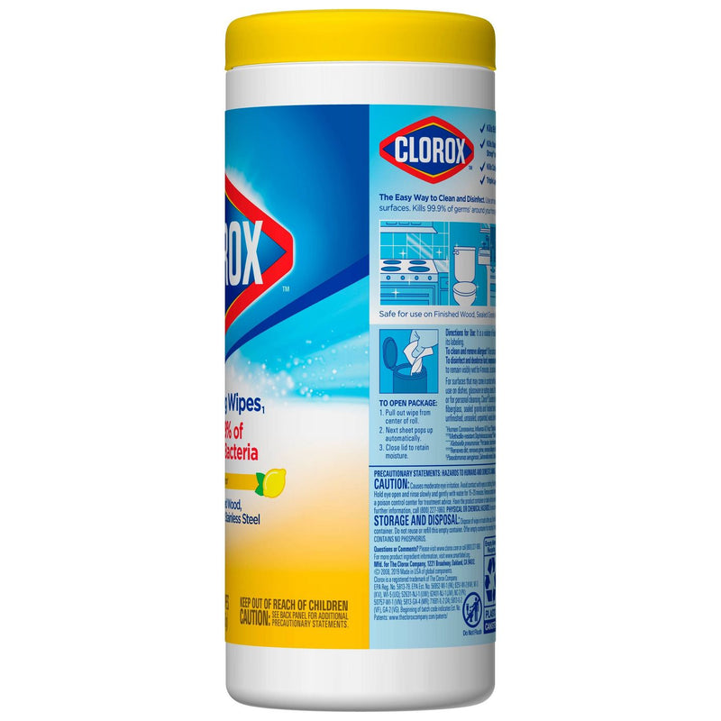 Clorox Disinfecting Wipes Bleach Free Cleaning Wipes - Crisp Lemon - 35 Count