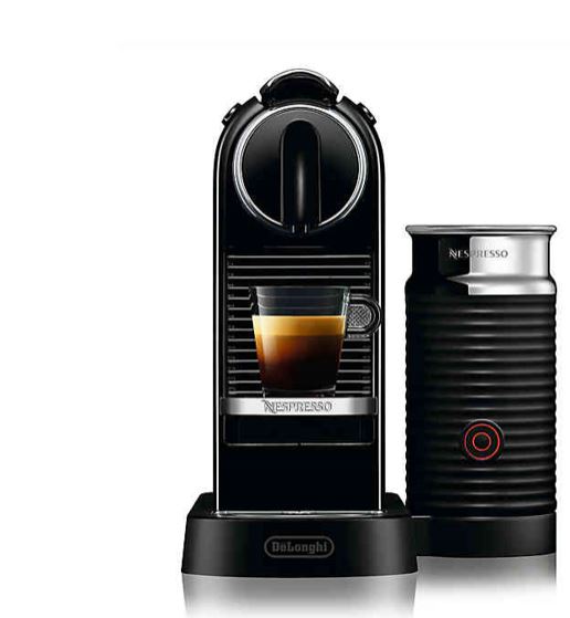 Nespresso by De’Longhi CitiZ Espresso Maker Bundle with Aeroccino Milk Frother