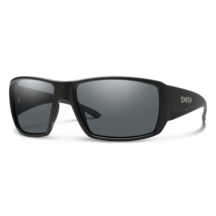 Smith Guide's Choice Matte Black Frame - ChromaPop Glass Polarized Gray Lens - Polarized Sunglasses