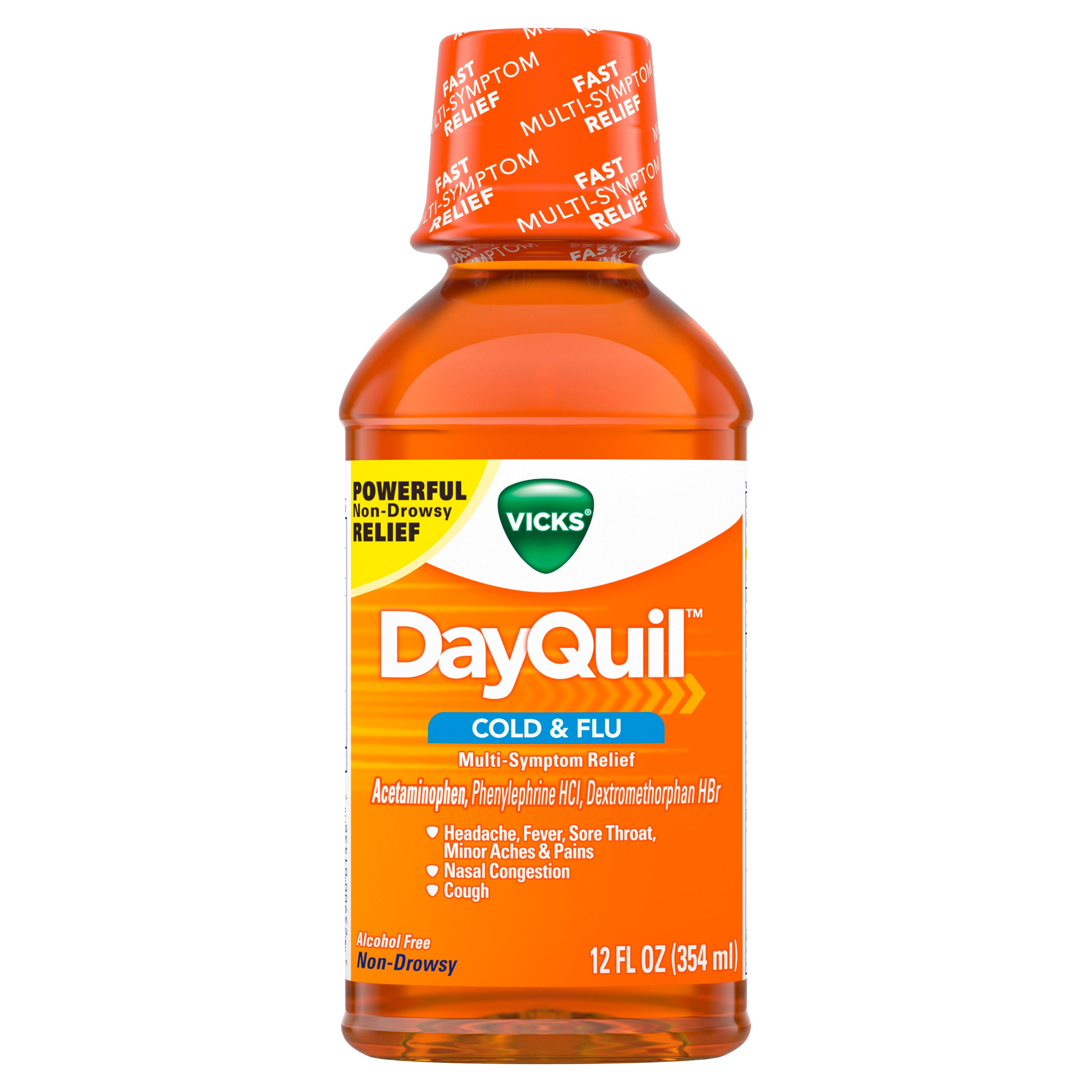 Vicks DayQuil Daytime Cold & Flu Liquid Medicine - 12 oz. – ShopCGX