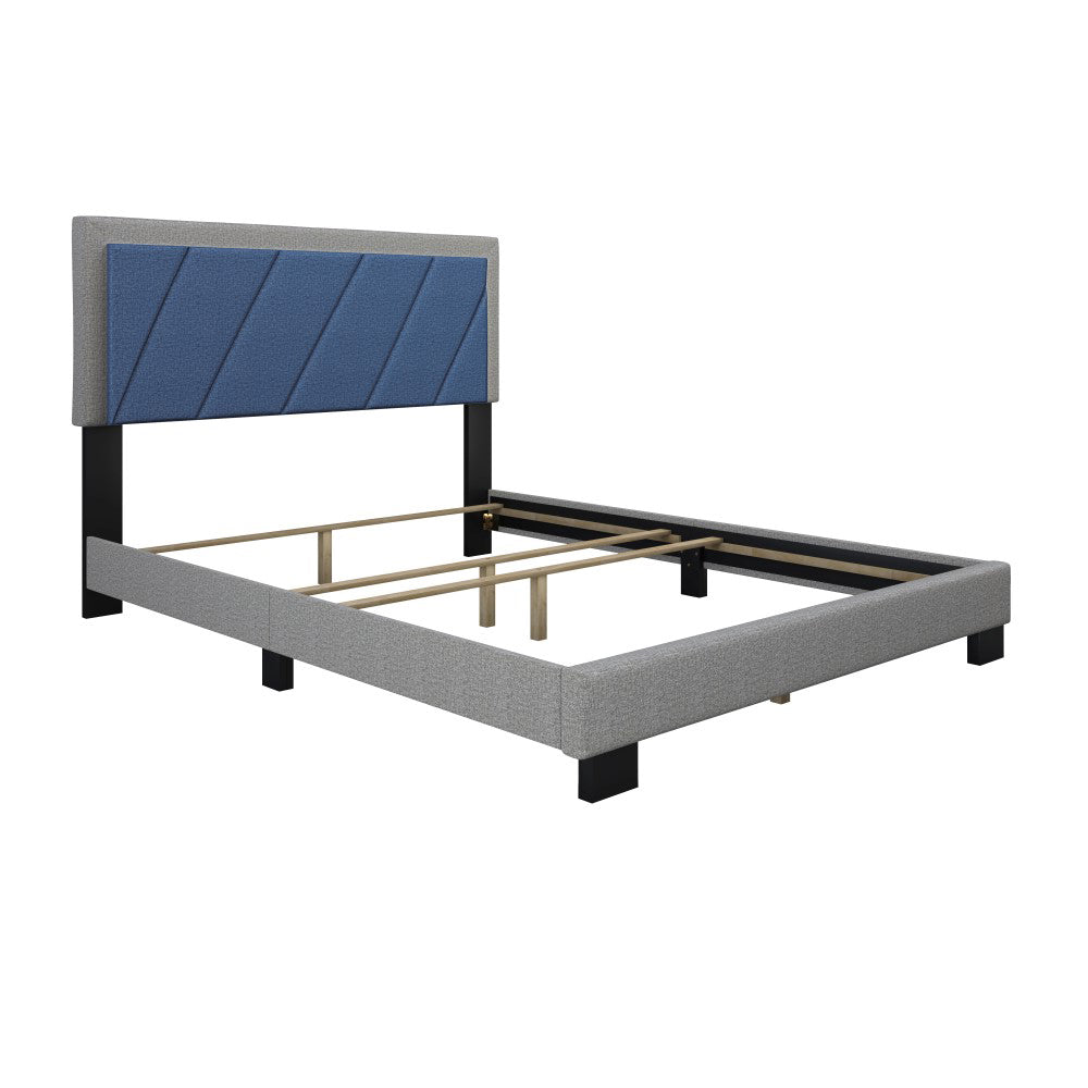 Boyd Derby 4 Slat Fabric Bed - Queen