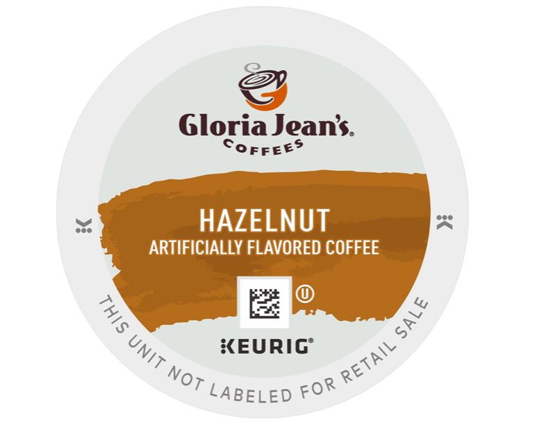 Keurig Gloria Jean's Hazelnut Flavored Medium Roast Coffee K-Cup