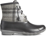 Sperry Womens Saltwater Plaid Wool Duck Boots