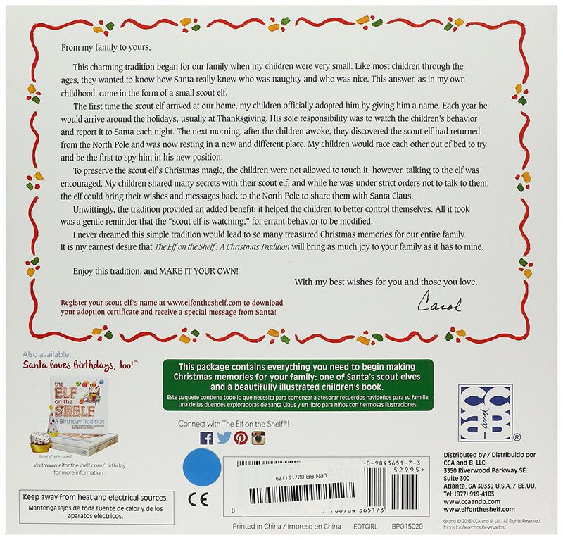 The Elf on the Shelf A Christmas Tradition Book Set - Male