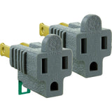 GE 15 Amp 125-Volt Polarized Grounding Plug Adapter