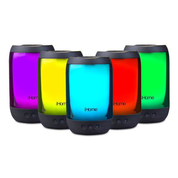 iHome Playglow+ Rechargeable Color Changing Waterproof Bluetooth Speaker