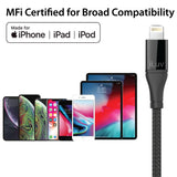 iLuv 3ft Fast Charging USB-C to Lightning Cable