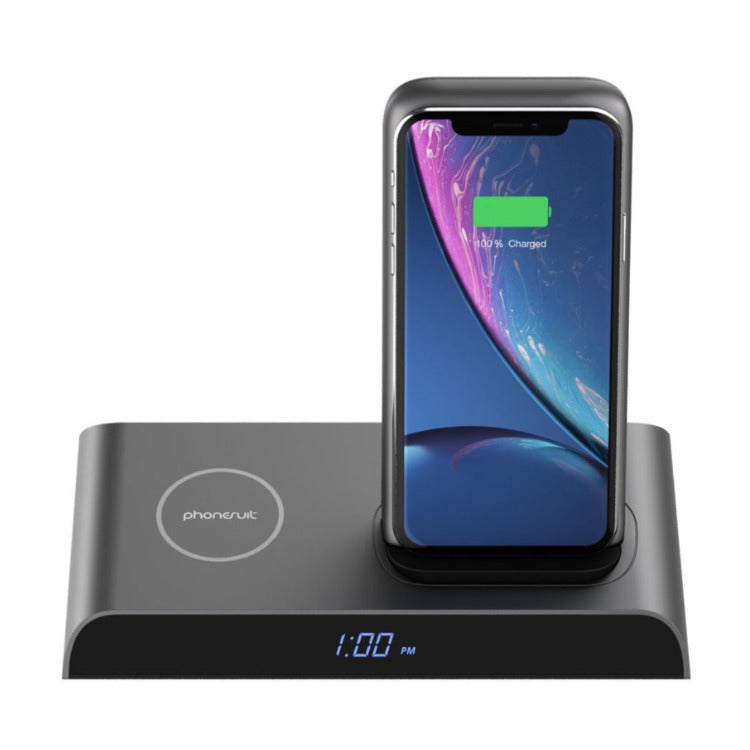 phonesuit Energy Core Dual Wireless Charging Station with 10,000mAh Po ...