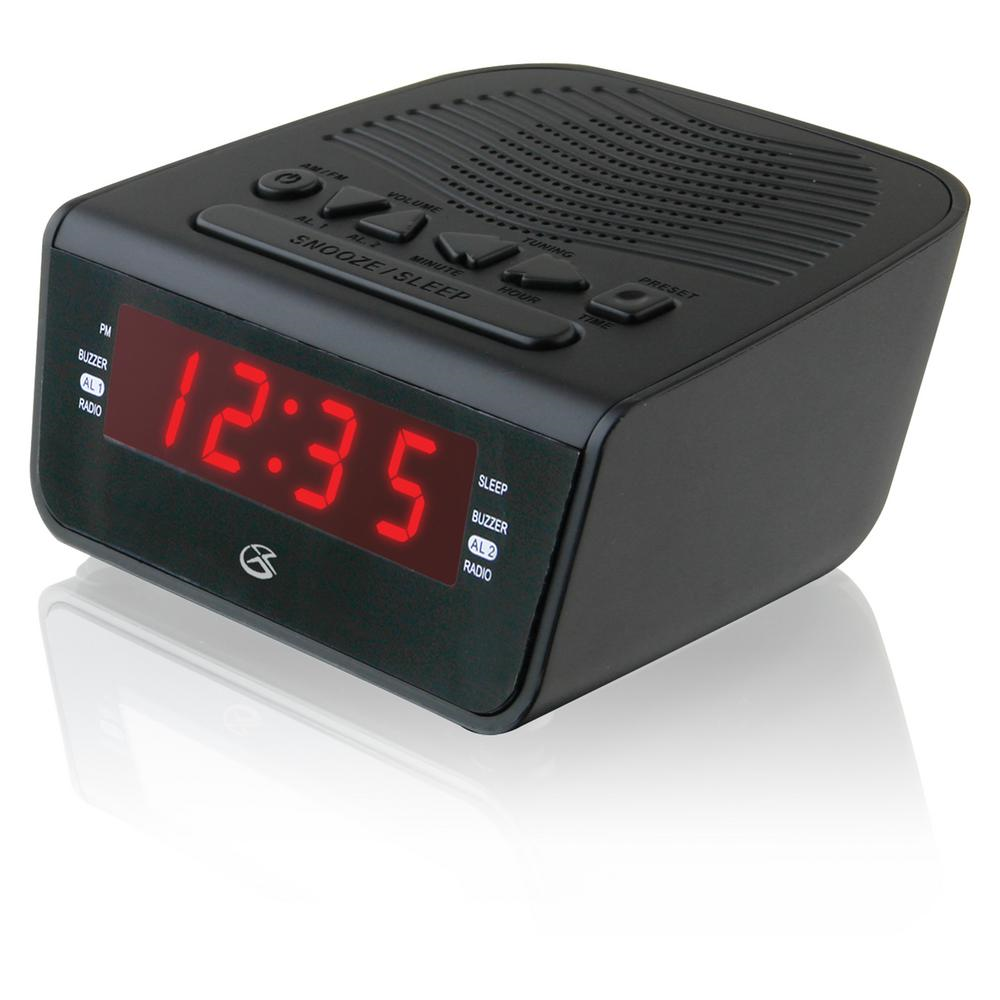 GPX Dual Alarm Clock AM/FM Radio