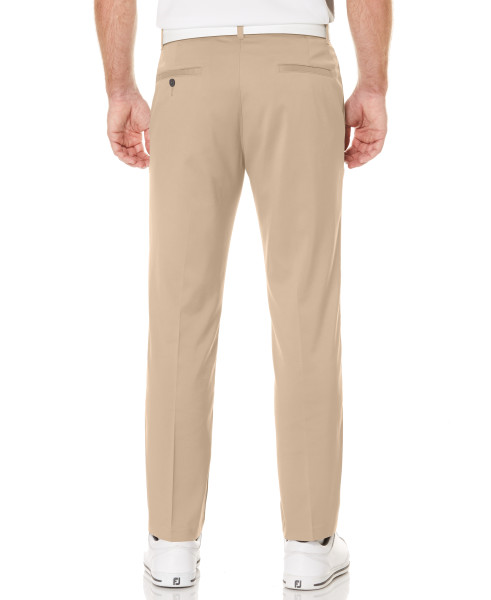 PGA Tour Mens Flat Front Active Waistband Golf Pants