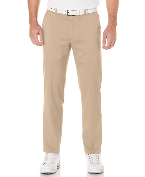 PGA Tour Mens Flat Front Active Waistband Golf Pants