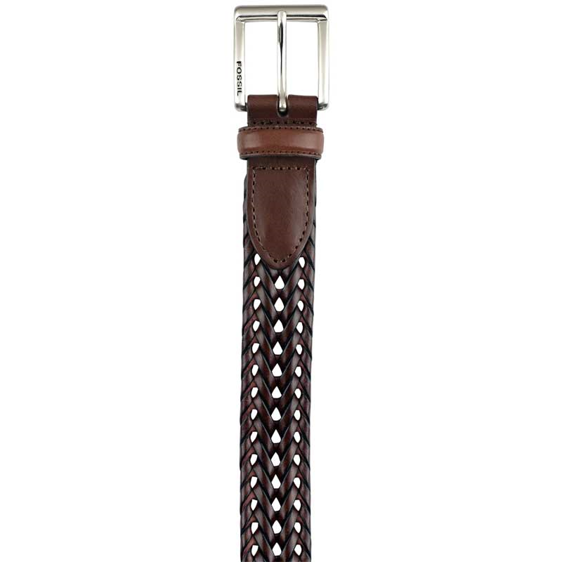 Fossil Mens Myles Braid Belt