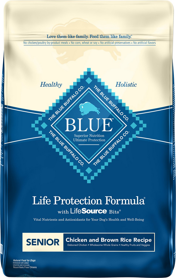 Blue Buffalo Life Protection Formula Senior Dog Chicken and Brown Rice Recipe Dry Dog Food  - 6 lbs.