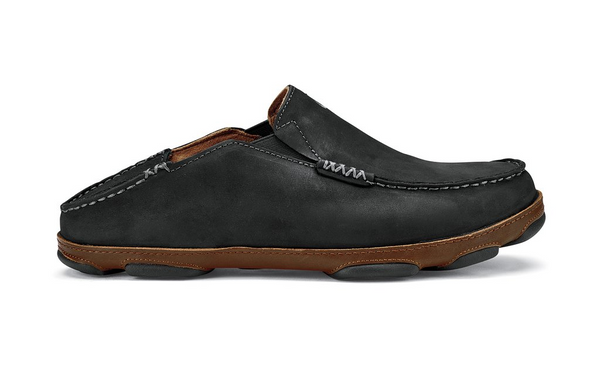 OluKai Mens Moloā Leather Slip On Shoe
