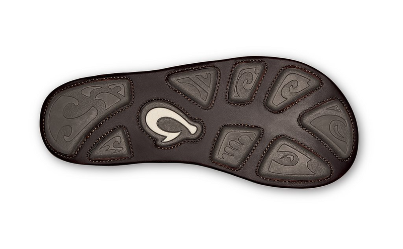 OluKai Mens Hikianalia Leather Beach Sandal