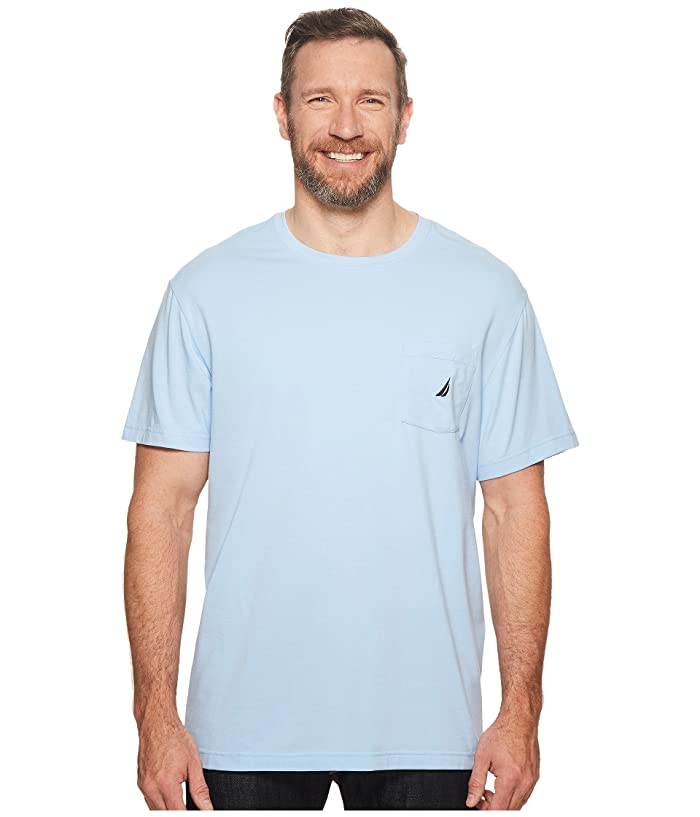 Nautica Mens Solid Pocket Short Sleeve T-Shirt