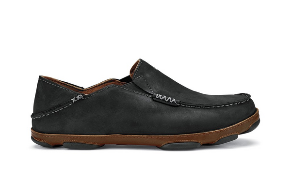 OluKai Mens Moloā Leather Slip On Shoe