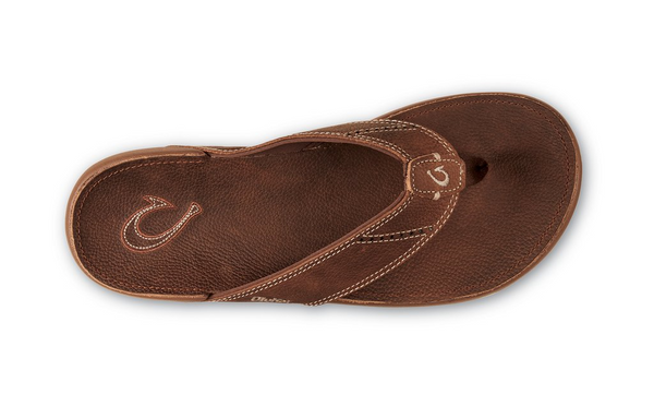 OluKai Mens Nui Leather Beach Sandal