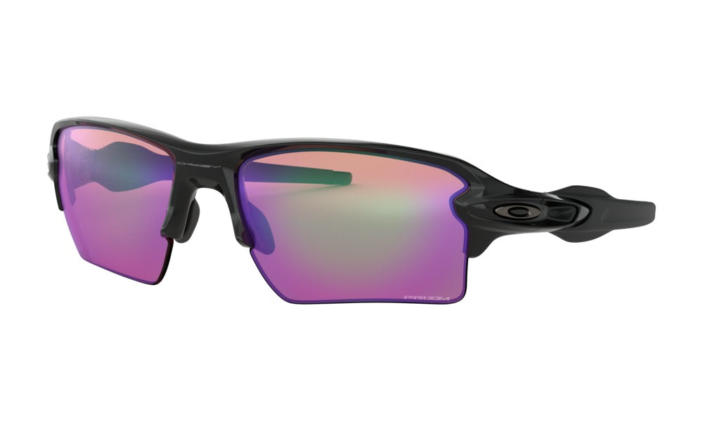 Oakley Mens Flak 2.0 XL Polished Black Frame - Prizm Golf Lens