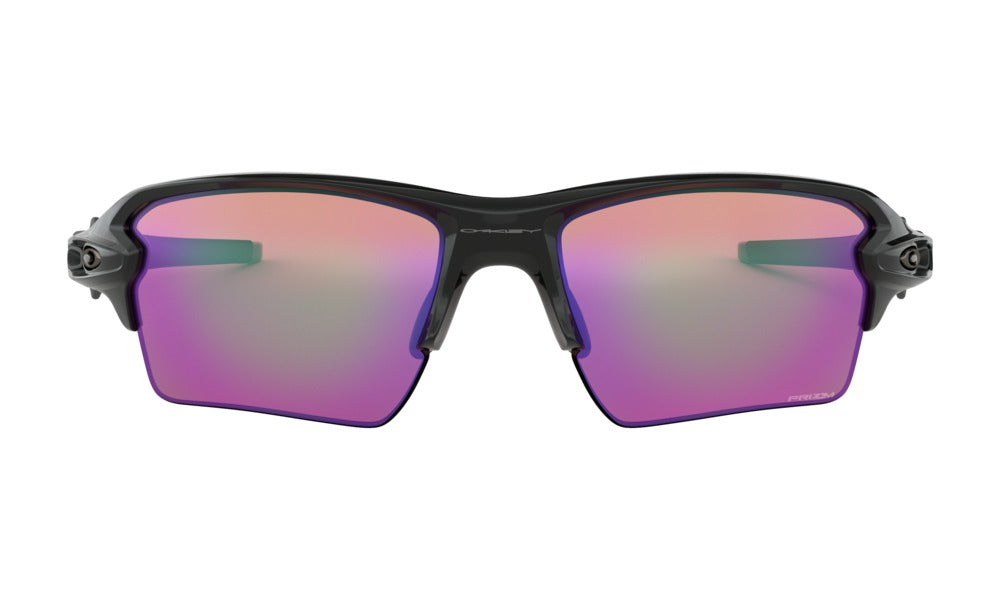 Oakley Mens Flak 2.0 XL Polished Black Frame - Prizm Golf Lens
