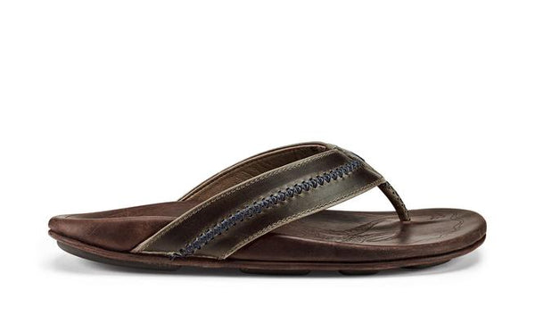 OluKai Mens Mea Ola Leather Beach Sandal