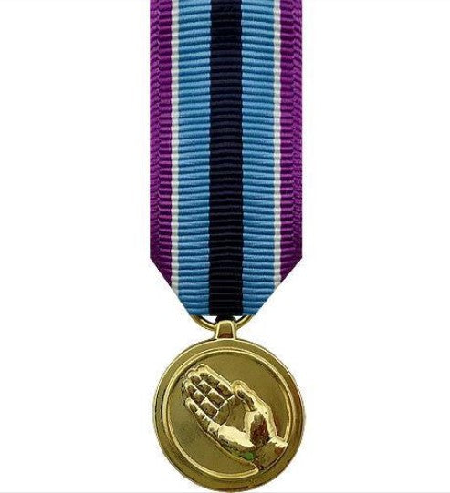 Vanguard Mini Medal Anodized Humanitarian Service