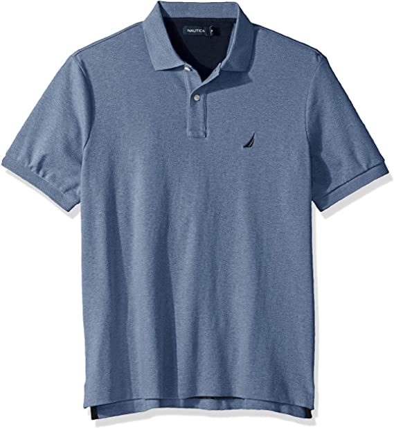 Nautica Mens Pique Classic Fit Performance Short Sleeve Polo Shirt