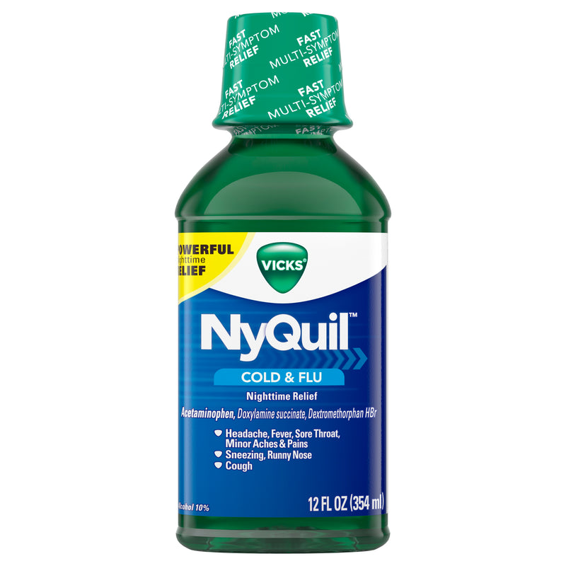 Vicks NyQuil Original Flavor Nighttime Cold & Flu Relief - 12 oz.