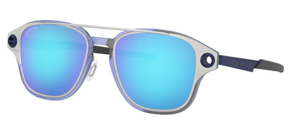 Oakley Mens Coldfuse Satin Chrome Frame - Prizm Sapphire Lens - Non Polarized Sunglasses