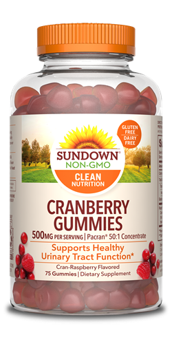 Sundown Naturals Cranberry Dietary Supplement Gummies - 500mg - 75 Count