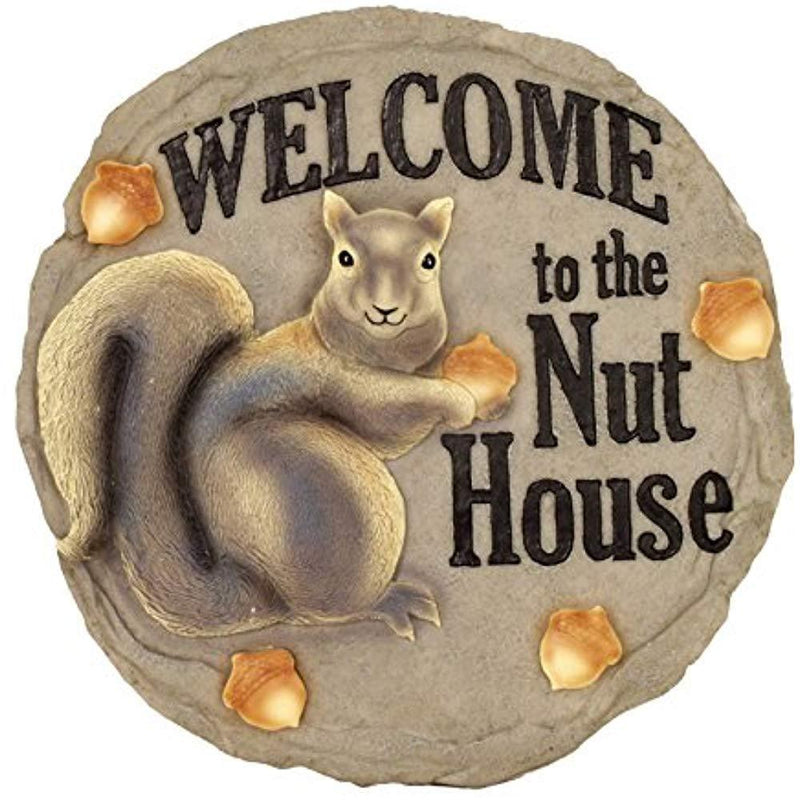 Spoontiques Welcome Nut House Squirrel Stepping Stone