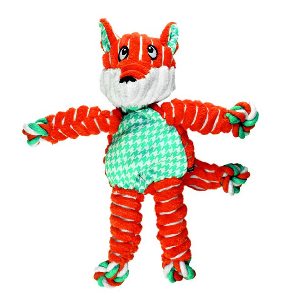 KONG Floppy Knots Fox Dog Toy - Size Small/Medium