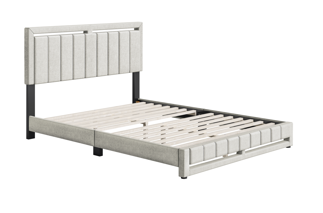 Boyd Shiloh 14 Slat Fabric Platform Bed - Twin