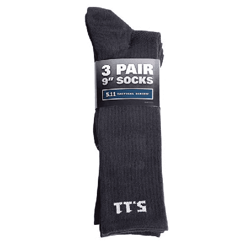 5.11 Mens 9" Sock - 3 Pack
