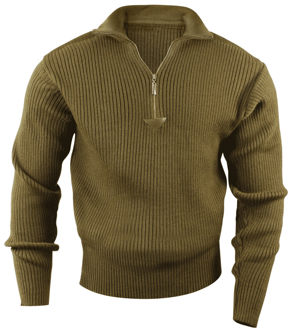 Rothco Mens 1/4 Zip Acrylic Commando Sweater