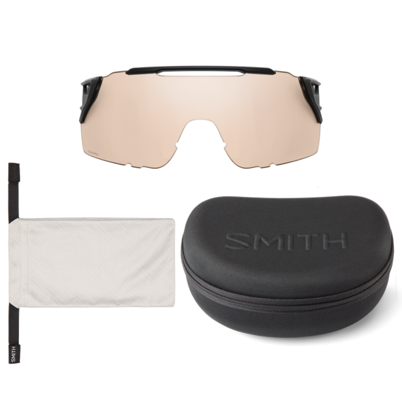 Smith Attack MAG MTB Matte Black Frame - ChromaPop Violet Mirror Lens - Polarized Sunglasses
